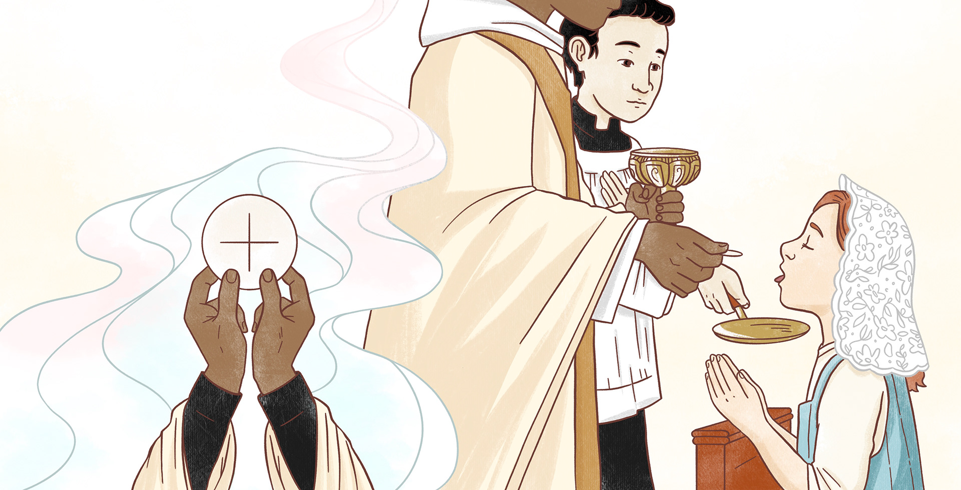 A Sense of The Sacred Book Illustration Page Spread