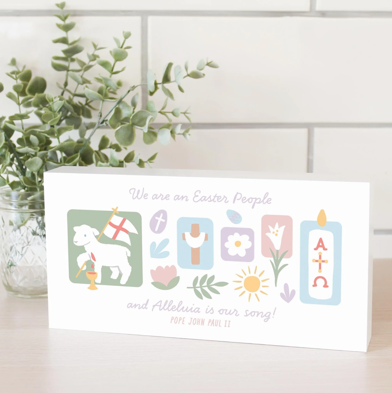 Our Holy Home - Easter Wood Plaque