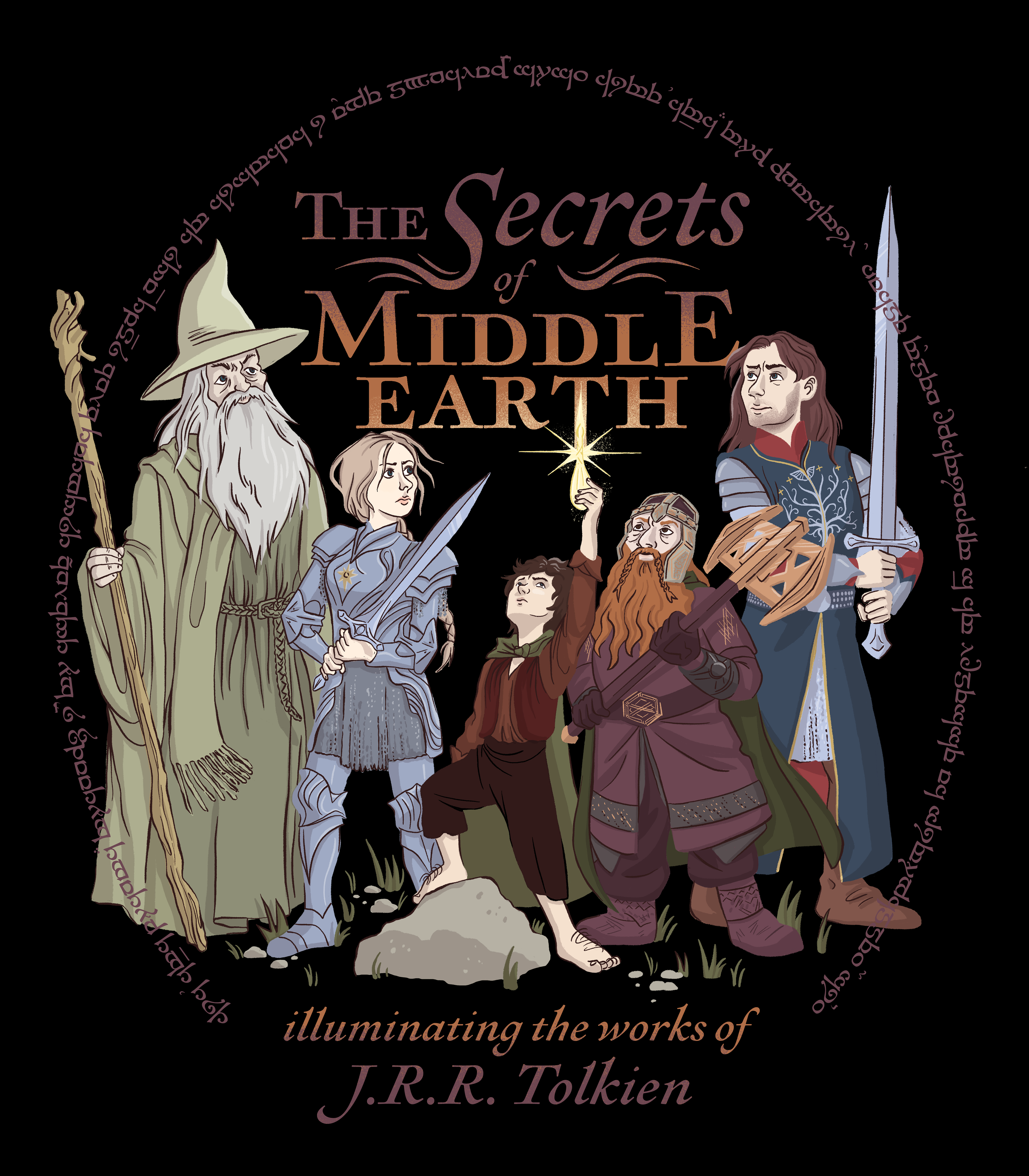 The Secrets of Middle Earth Podcast T-Shirt Design