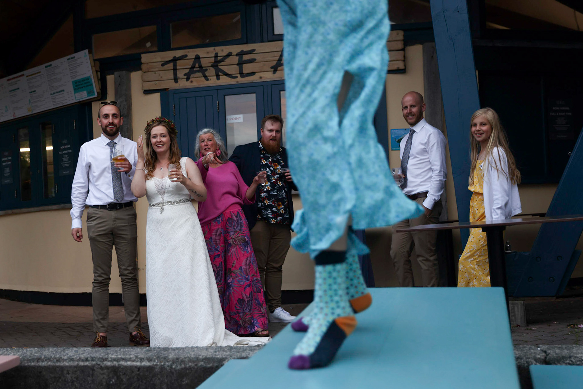 ©2022 Tom Nicholson. 26/05/2022. Torquay, UK. The wedding of Evie and Mick Hickey at Blackpool Sands beach in Devon. Photo credit : Tom Nicholson