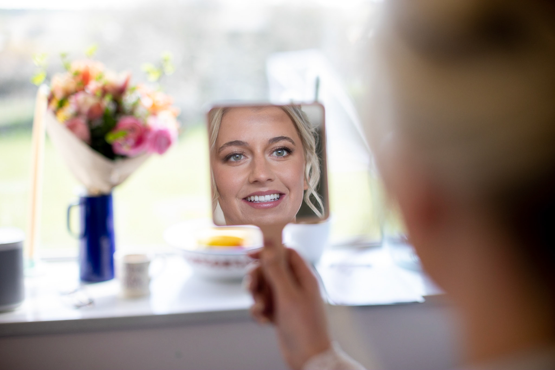 ©2022 Tom Nicholson. 09/04/2022. Redruth, UK. The Wedding of Emily and George Haynes at Portreath Beach, Gwenapp Parish Church, Bassett's Cove and Higher Laity Farm. Photo credit : Tom Nicholson