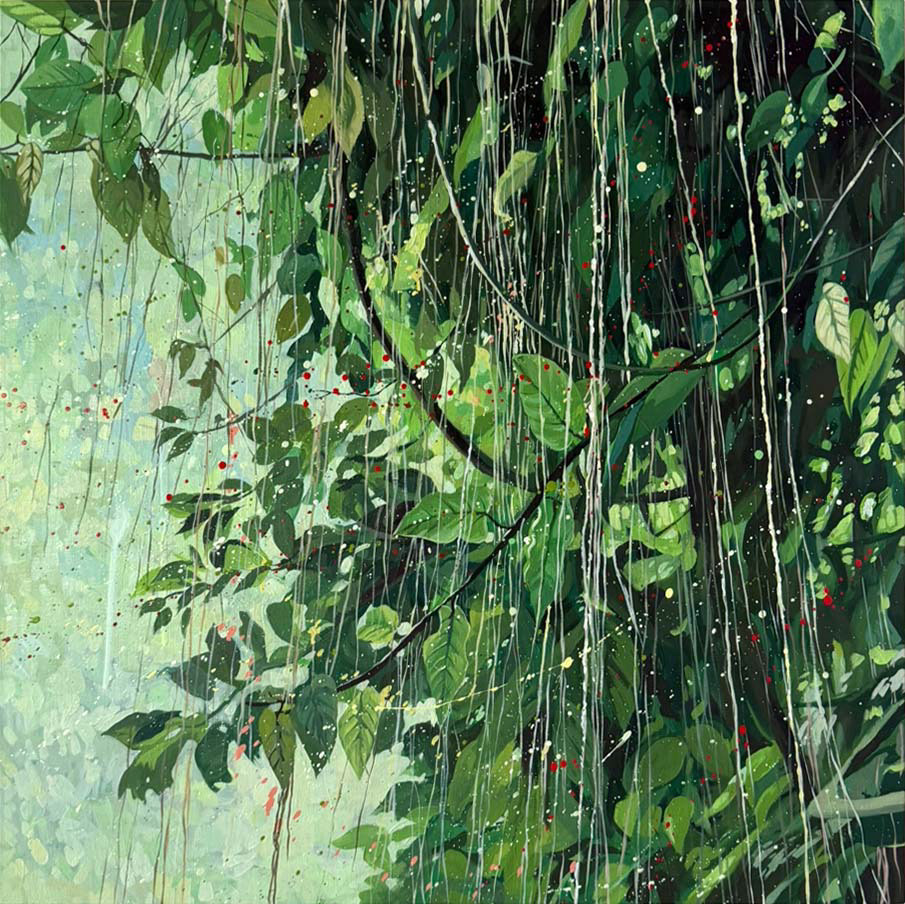 녹의 윤슬, 60.6x60.6cm, oil on canvas, 2026