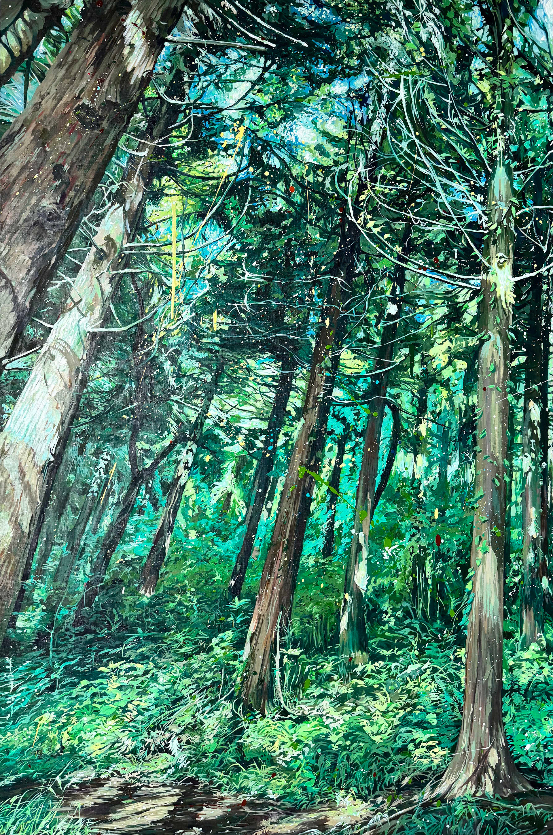 여름의 생명1, 97x145.5cm, oil on canvas, 2025