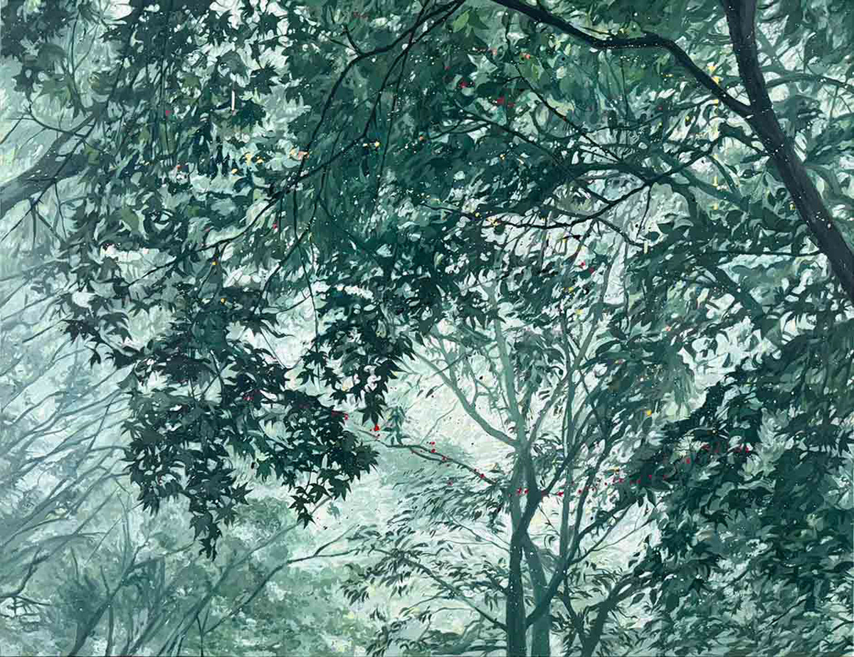 흔들리는 숲, 145.5x112.1cm, oil on canvas, 2026