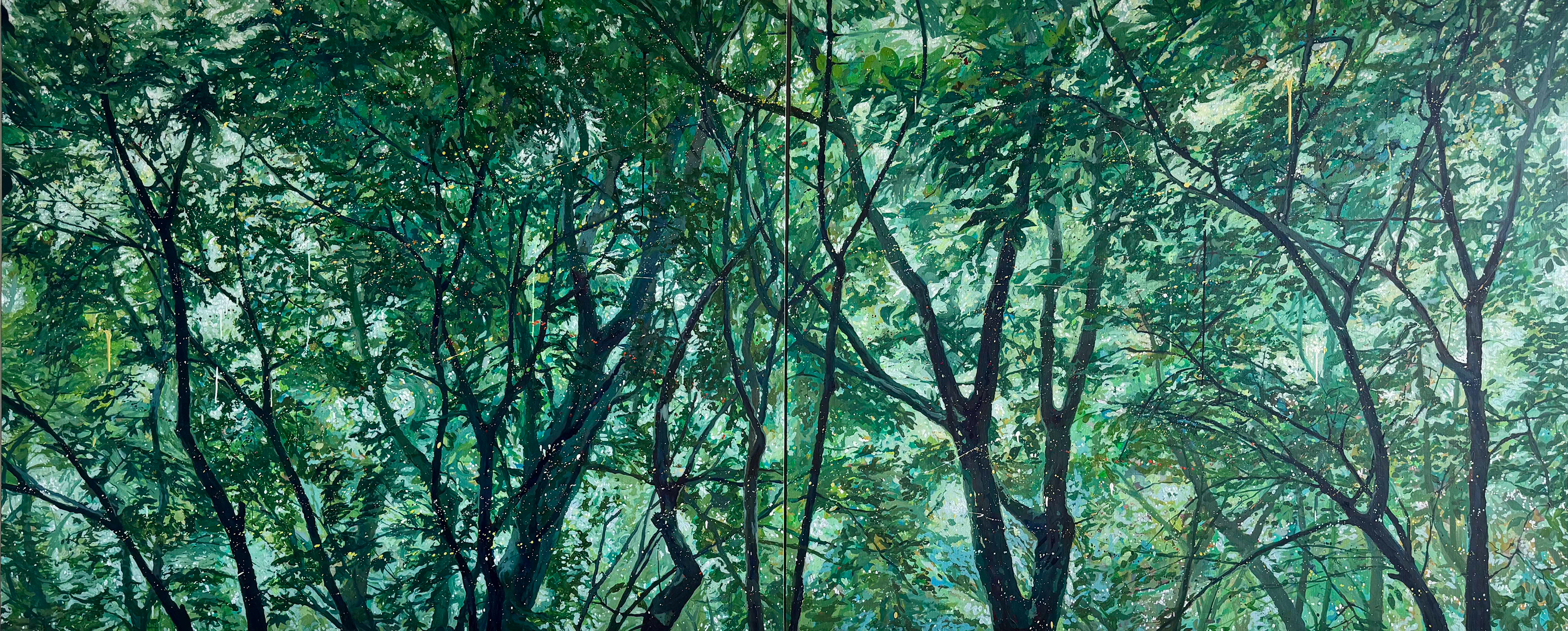 여름의 산책,324.4x130.3cm, oil on canvas, 2025