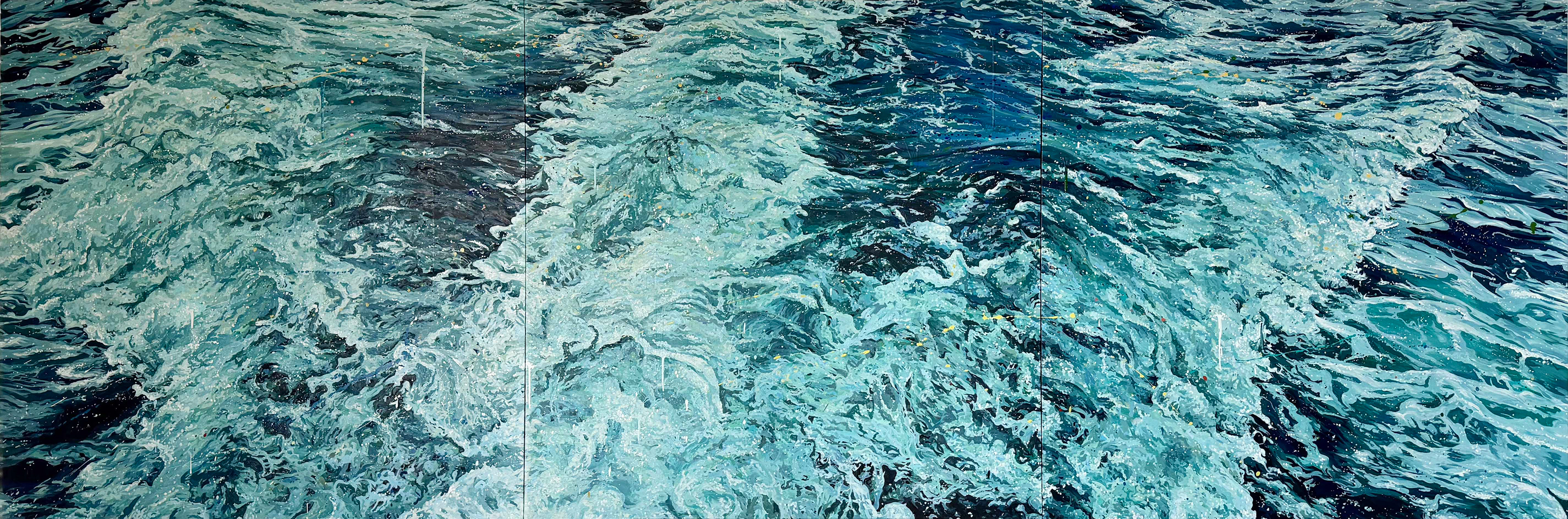 여름을 향해, 390.9x130.3cm, oil on canvas, 2025