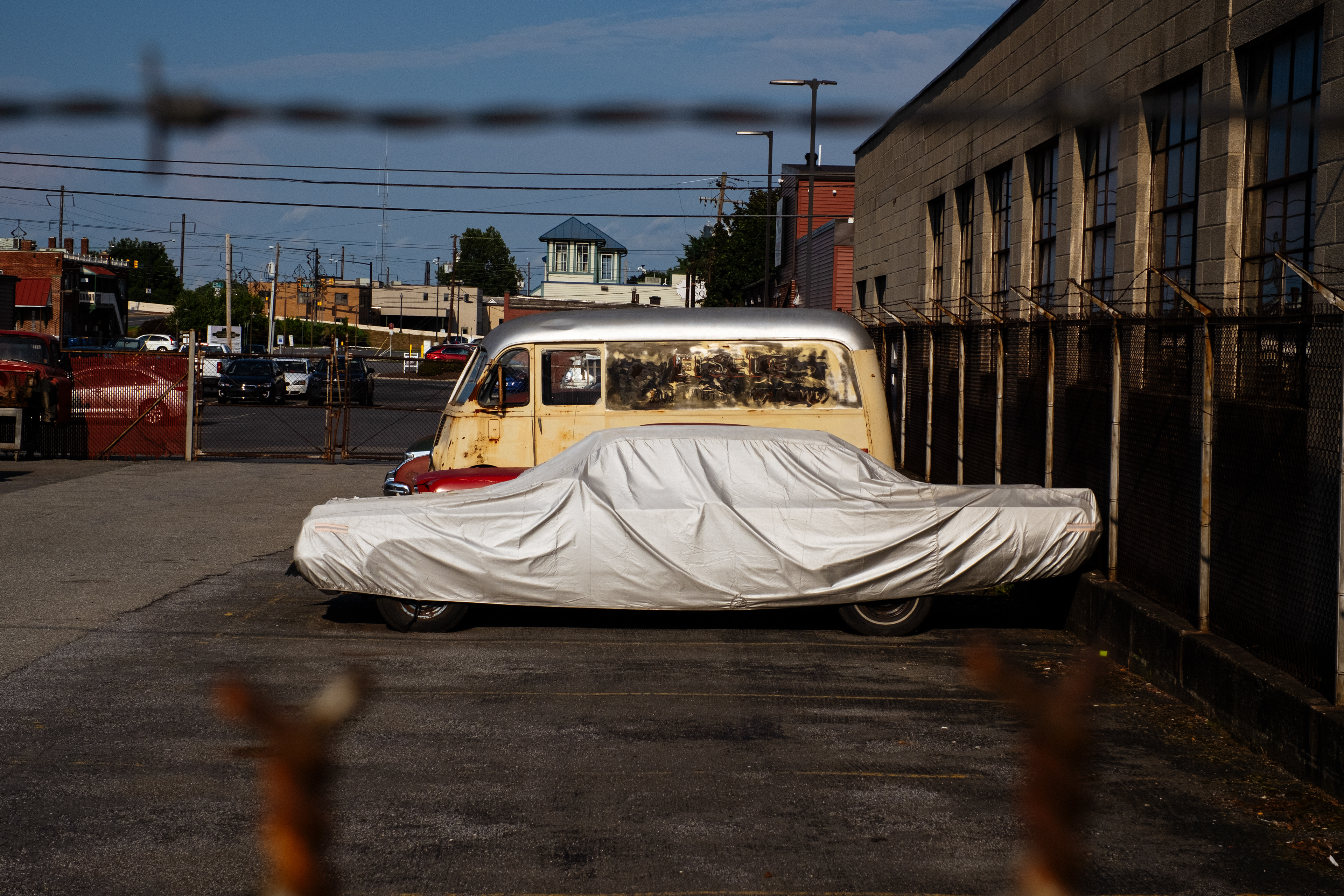 Covered car, Lancaster PA, 2024