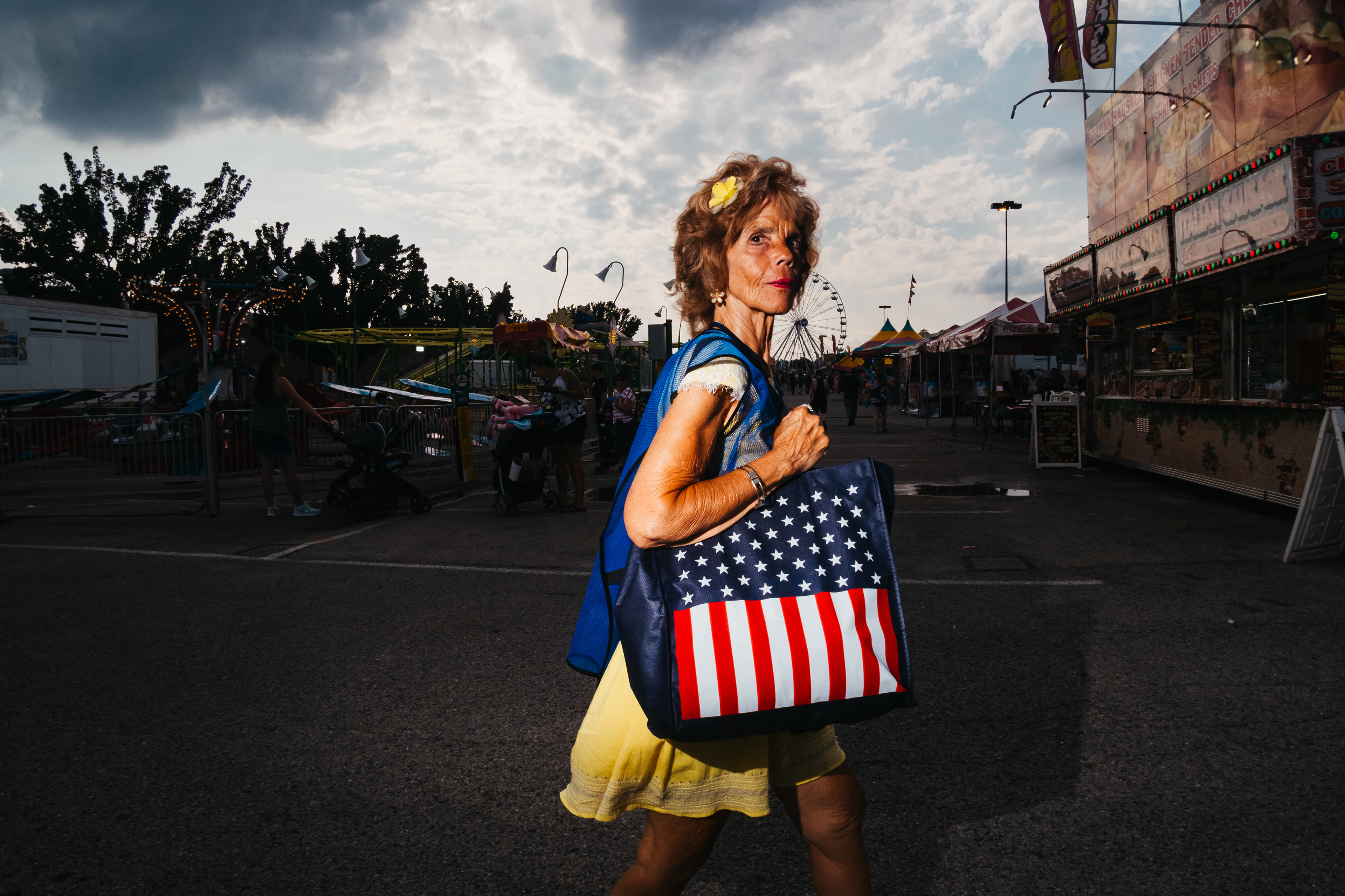 Flag bag, York State Fair, PA, 2025