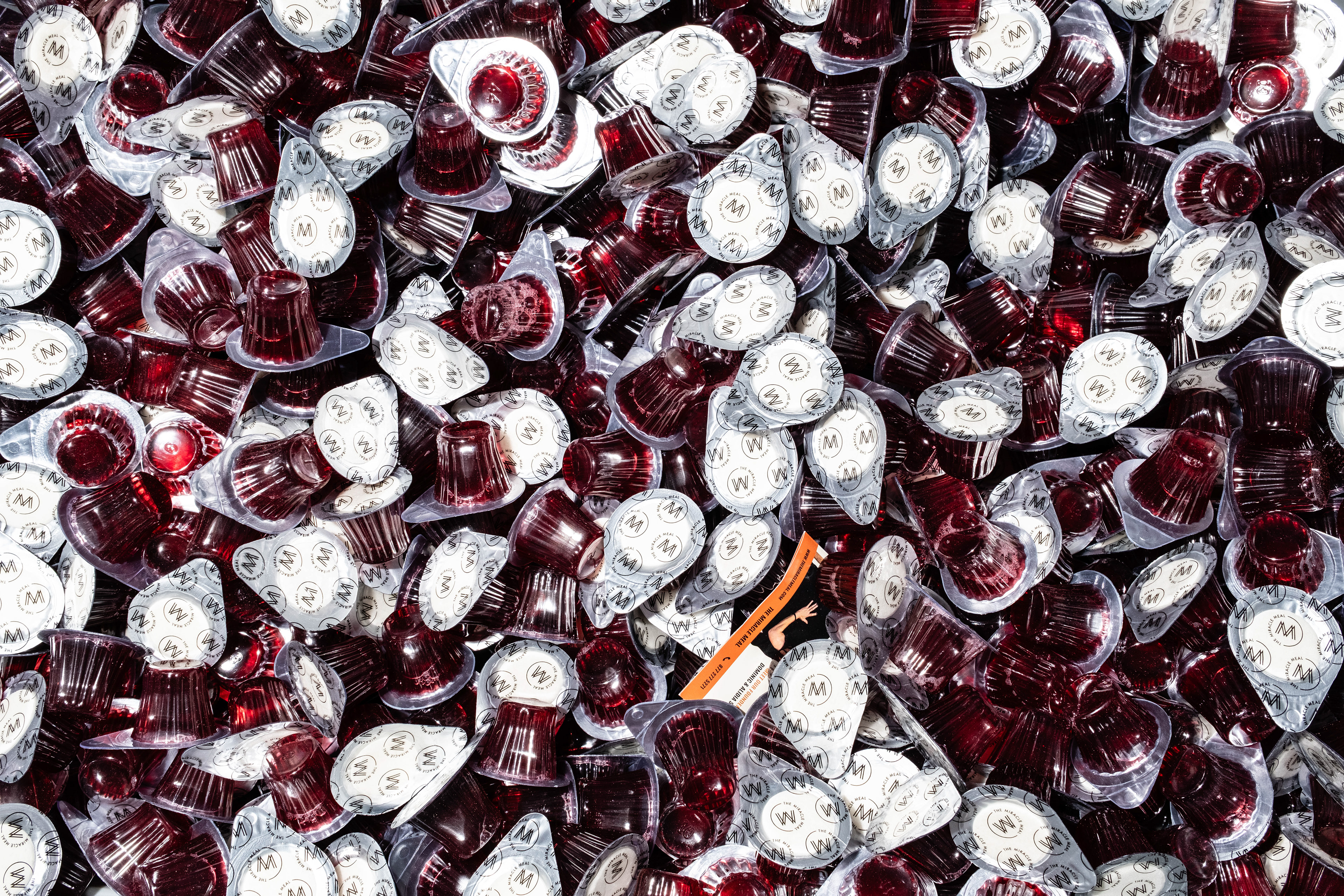 For most attendees, the communion wine was taken in tiny plastic containers.