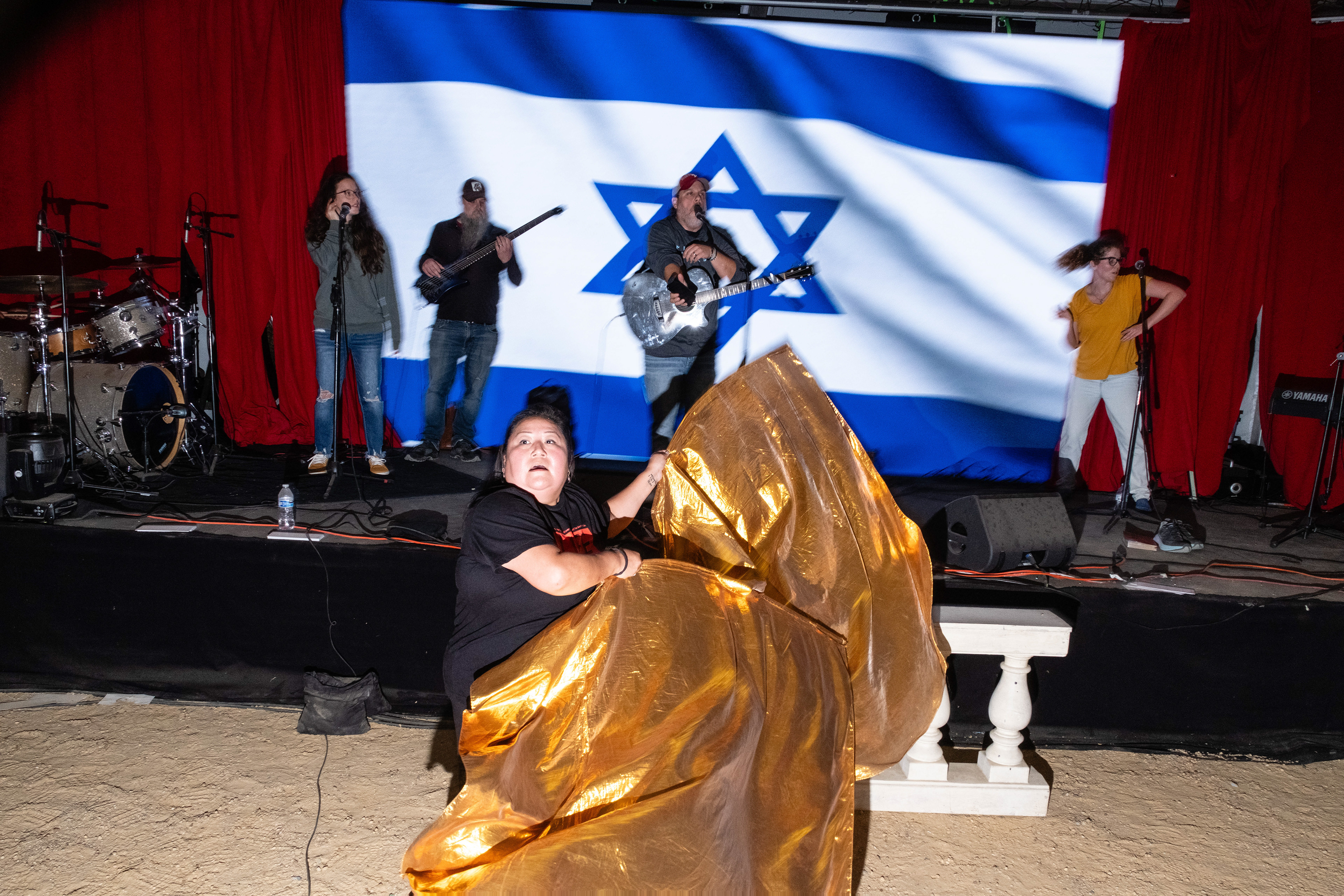 Concert in the Israel tent.