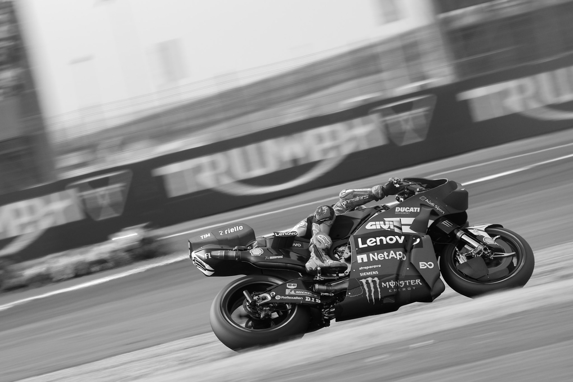 The Spanish rider and world champion was in a losing battle with his tyre management, ending the 2026 British MotoGP Tissot Sprint Race in 9th after starting 6th and momentarily climbing to 4th.