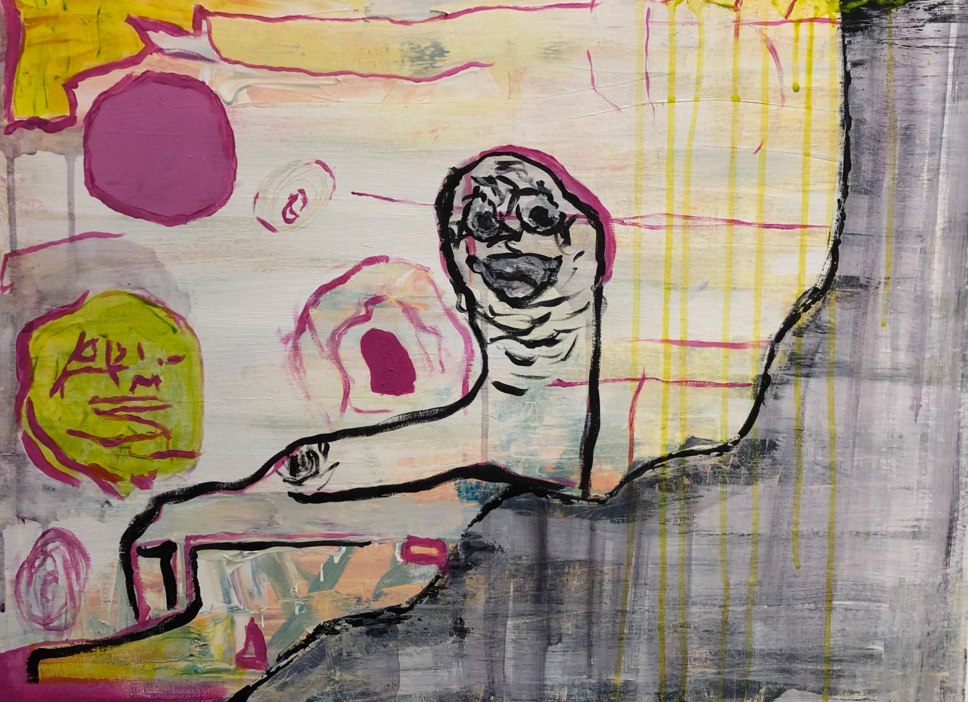 Emotion [Cheer] (2021); acrylic on canvas