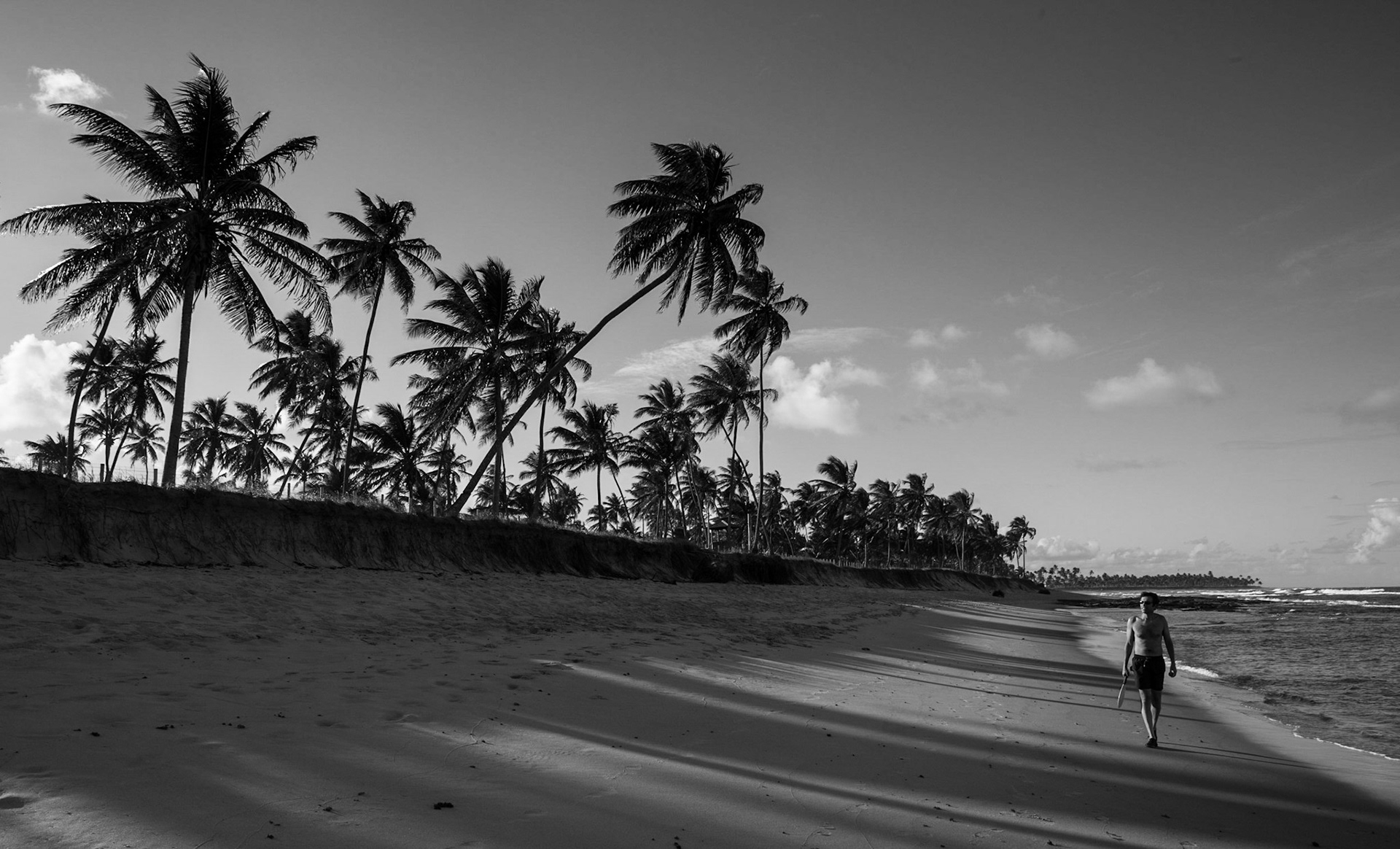 Praia do Forte is a long beach with a beautiful small village 80 km from Salvador da Bahia, Brazil. The beach is known for its clear waters, white sand, natural pools, rivers and an ecological reserve of native flora and fauna. It is a very special place for us where we got married 9 years ago. We keep coming year after year and I always get rewarded with unique moments of tranquility and contemplation of Life.