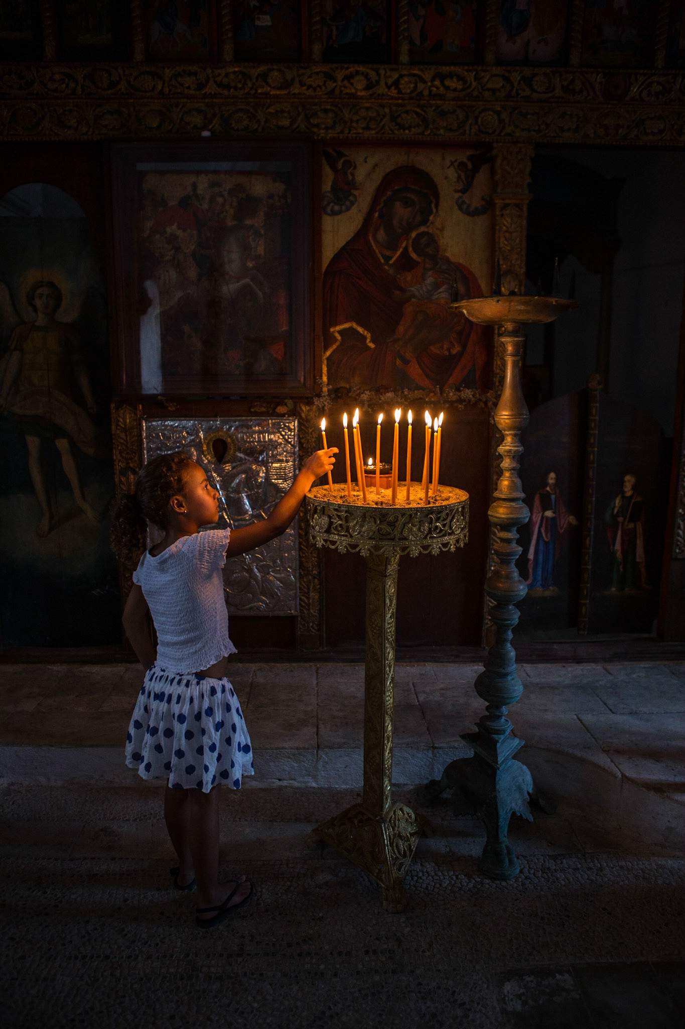 It takes 401 steps to reach Monastery of Agios Georgios tou Vounou (St. George of the Mountain), but the views from this fascinating site are absolutely rewarding. Surrounded by huge stones, this deserted monastery resembles a fortress and hosts a catacomb, among other things. My 6 year-old daughter was fascinated by the experience of lighting up a candle.