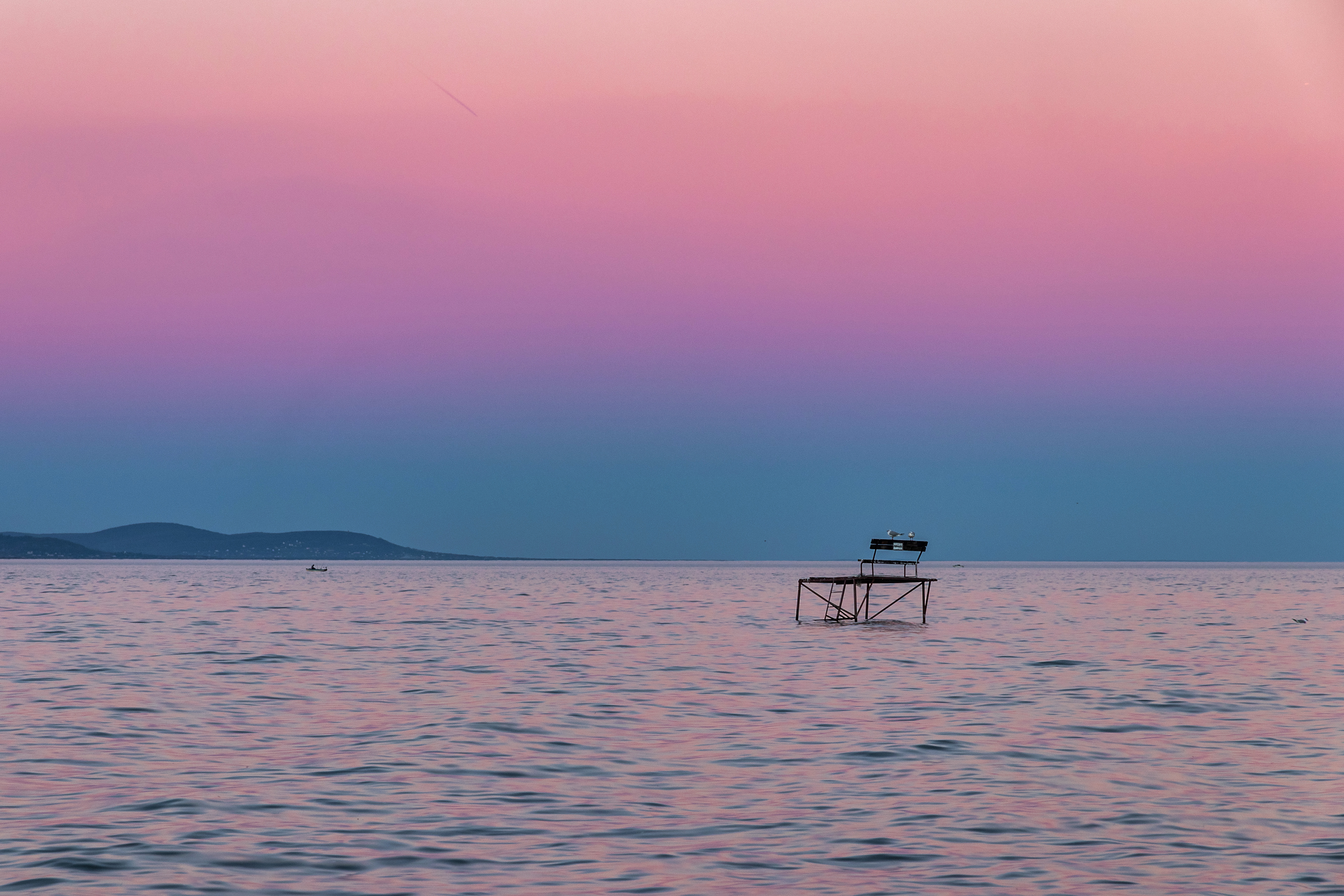 Szürkület a Balatonon