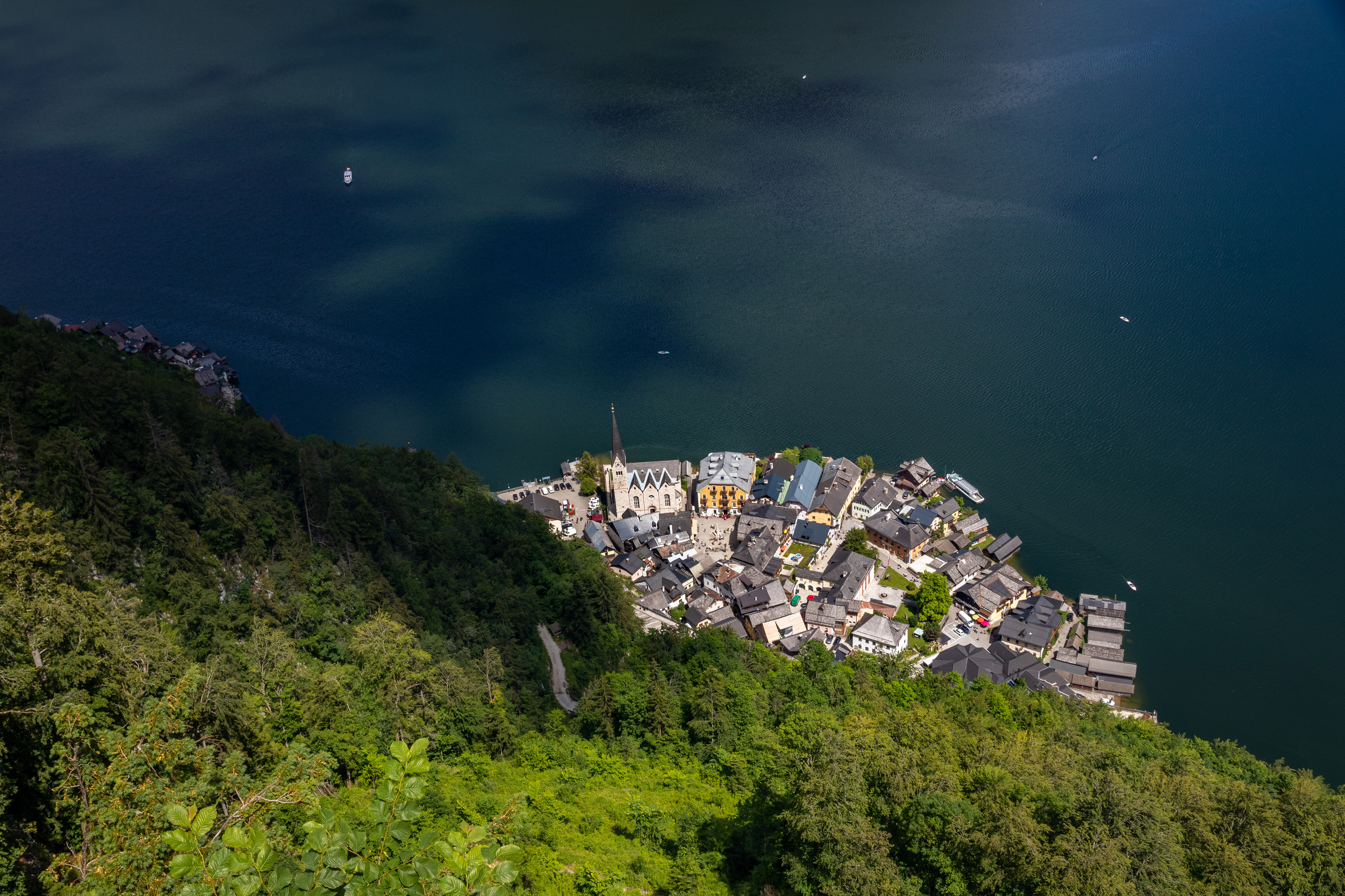 Hallstatt a hegyről