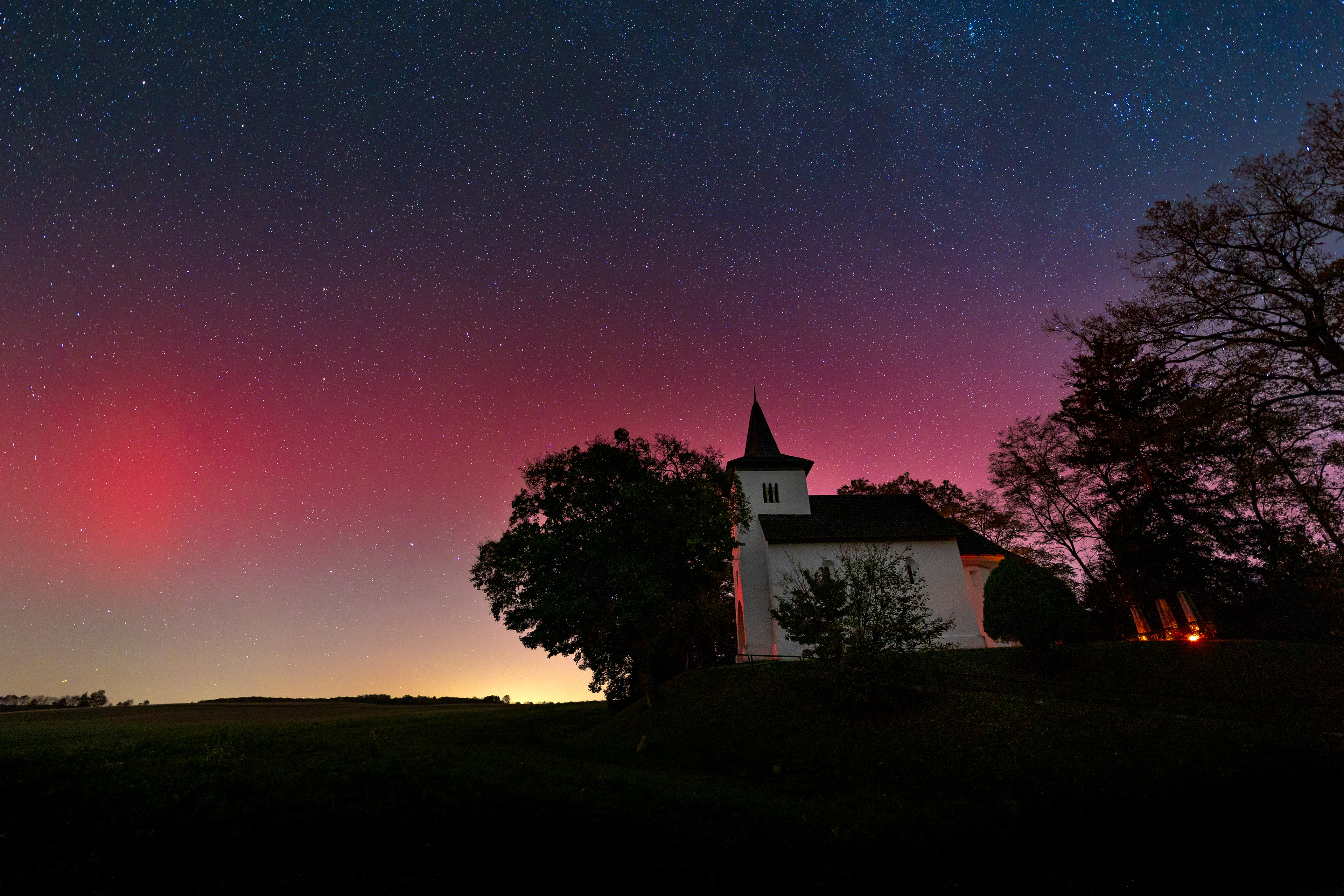 Sarki fény - Bödei Szent Mihály templom