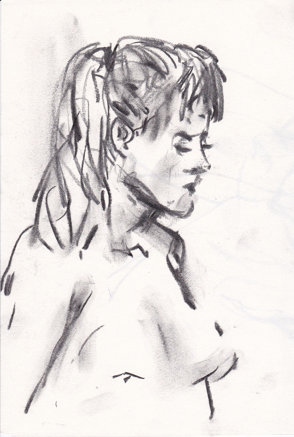 Charcoal on paper