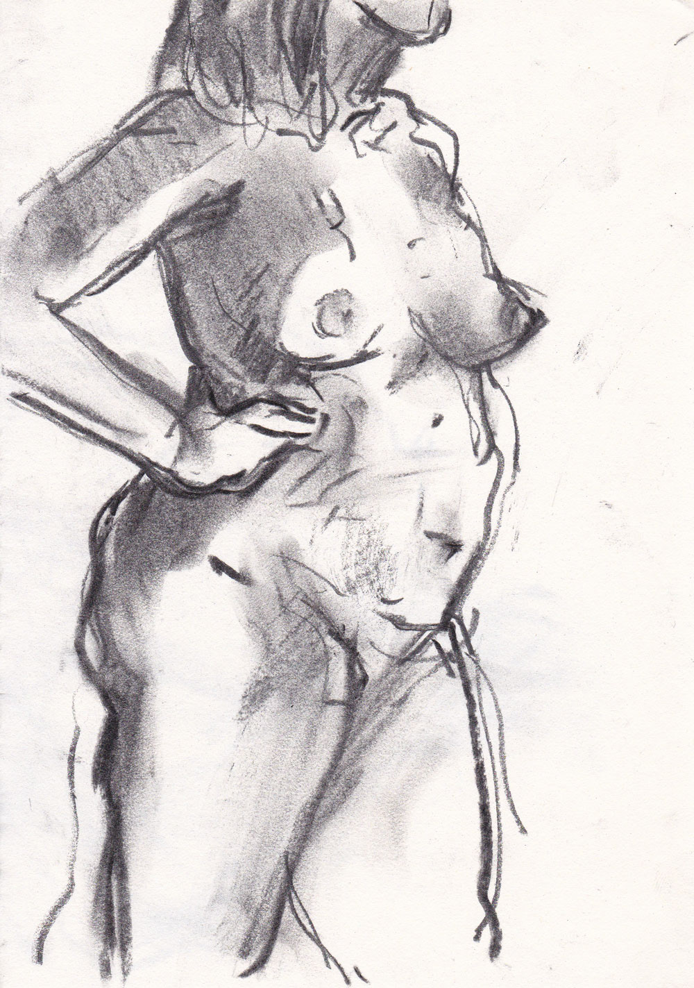 Charcoal on paper