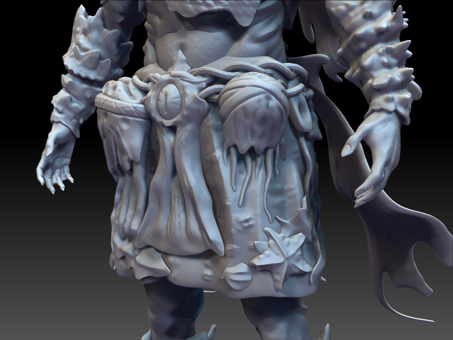 Close up hip