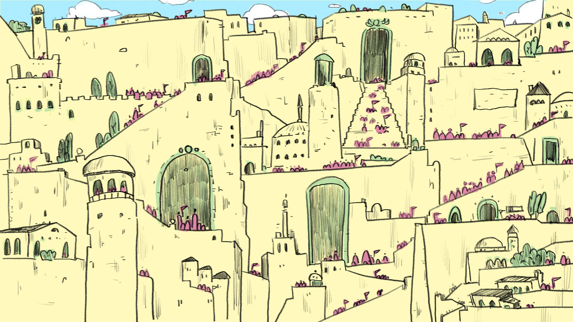 Stadt unter Babel