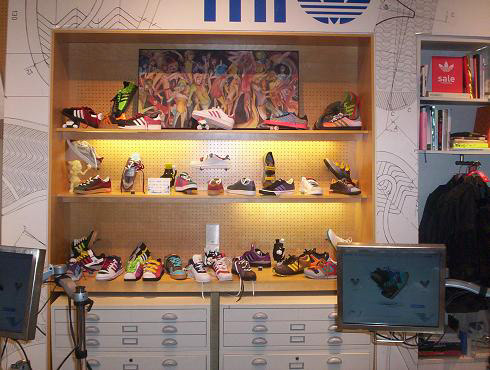 Display at adidas in NYC