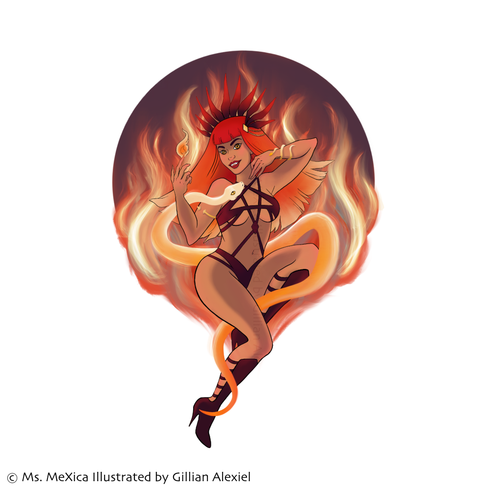Ms. MeXica Sticker Design