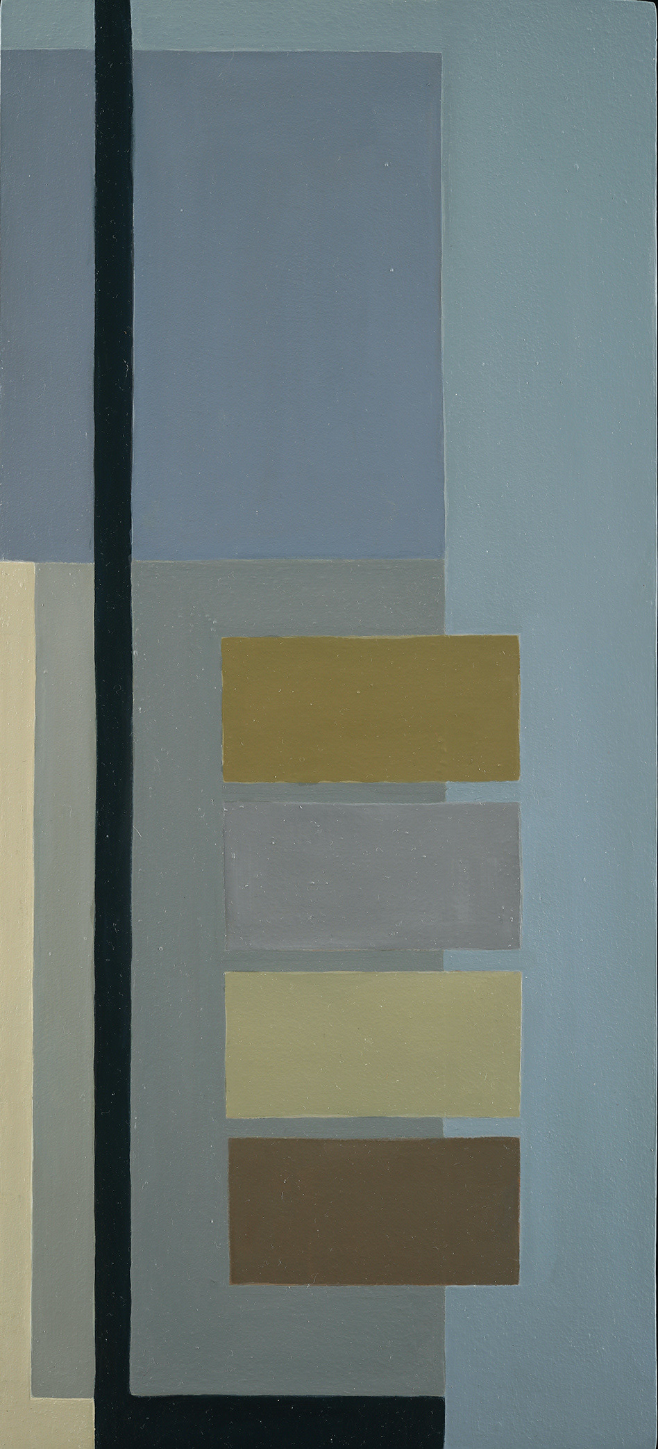 Boxed:Shift (Reflection), Oil/panel, 30" x 10" SOLD