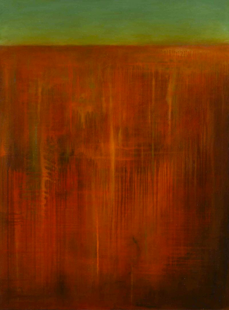 (Big Red) Edge, Oil/canvas, 48 x 36 in.