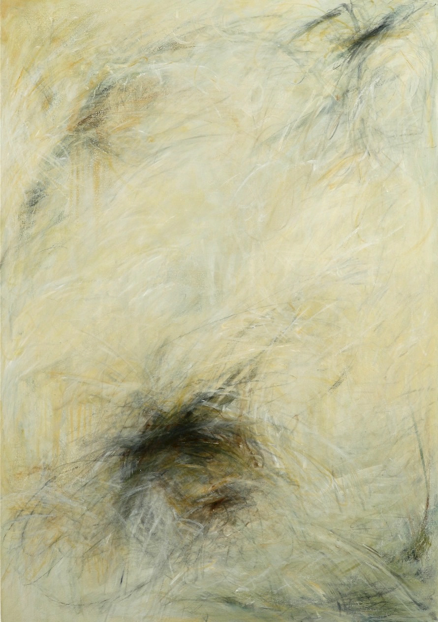 Trace No. 3 Oil/mixed media/canvas, 40 x 28 in.
