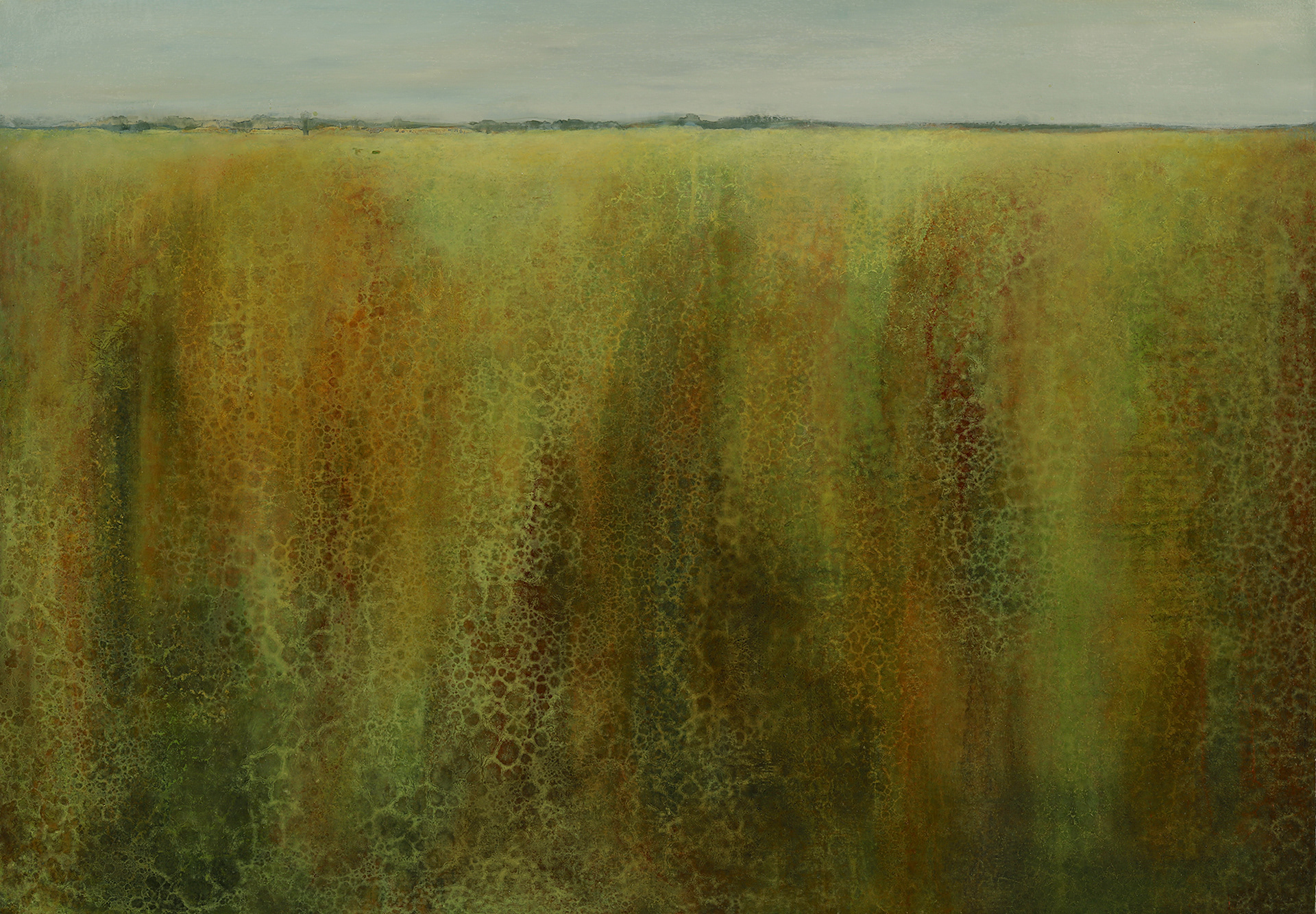 Edge Mossy, Oil/alkyd/canvas, 28 x 40 in.