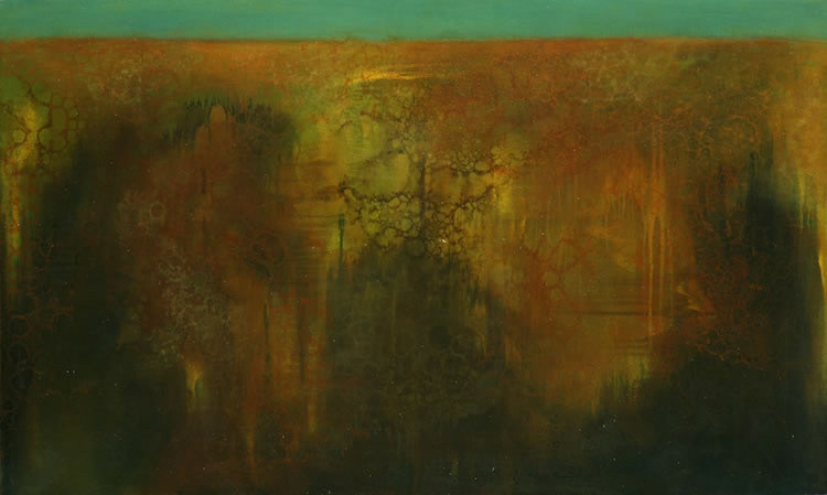 Edge No. 56, Oil/canvas, 24 x 40 in.
