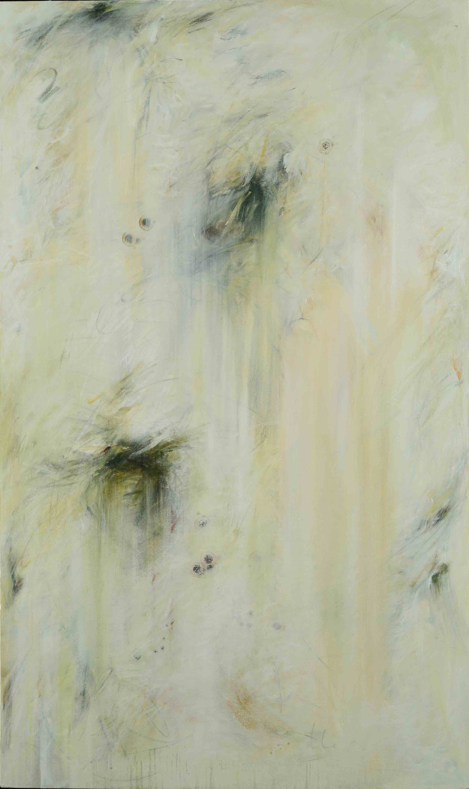 Trace No. 6 Oil/mixed media/canvas, 60 x 36 in.