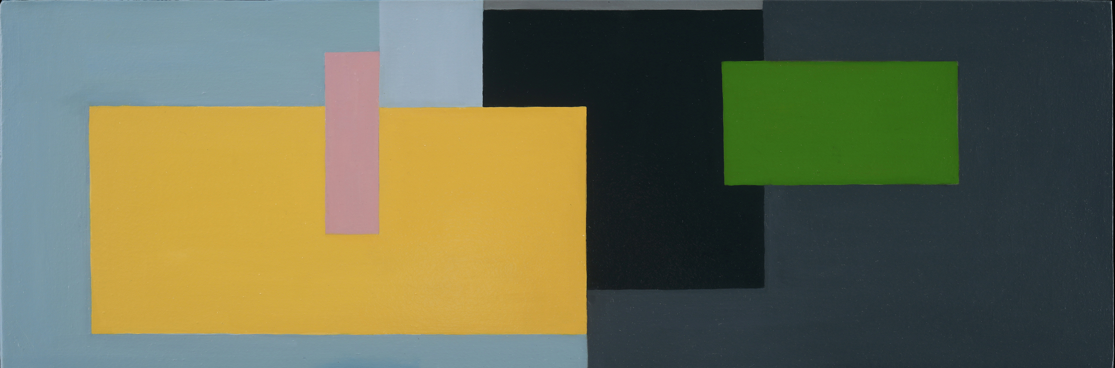 Boxed:Shift No. 2, Oil/alkyd on panel, 10" x 30" x 2" SOLD
