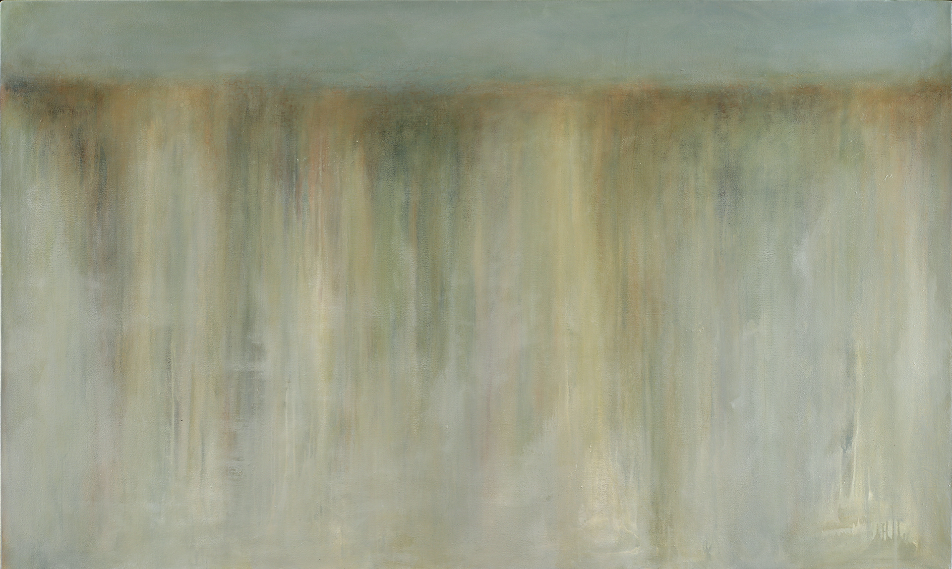 Edge Frazile, Oil/alkyd on canvas, 36 x 60 in.