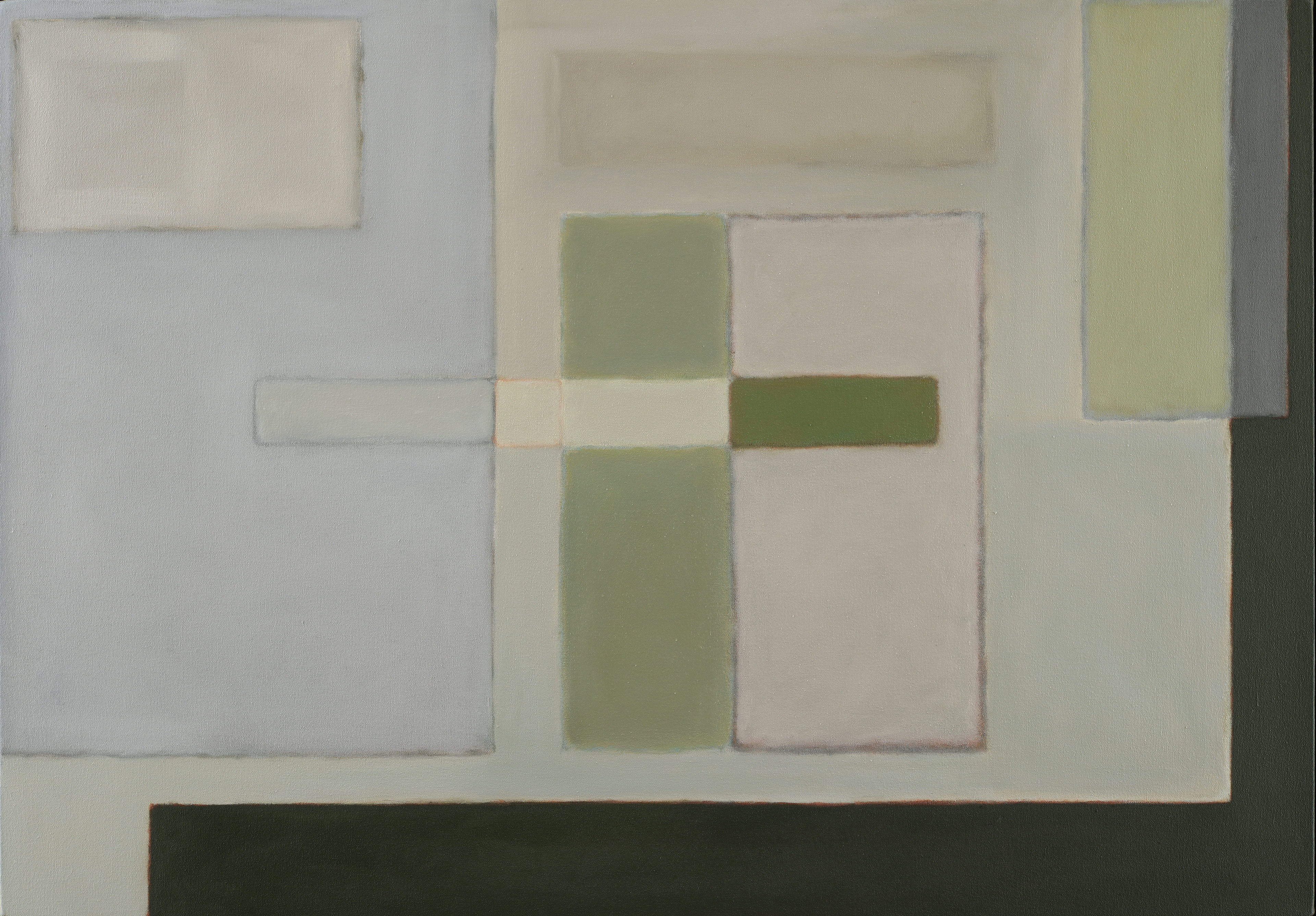 Boxed:Shift Intersectional, Oil/canvas, 28" x 40"
