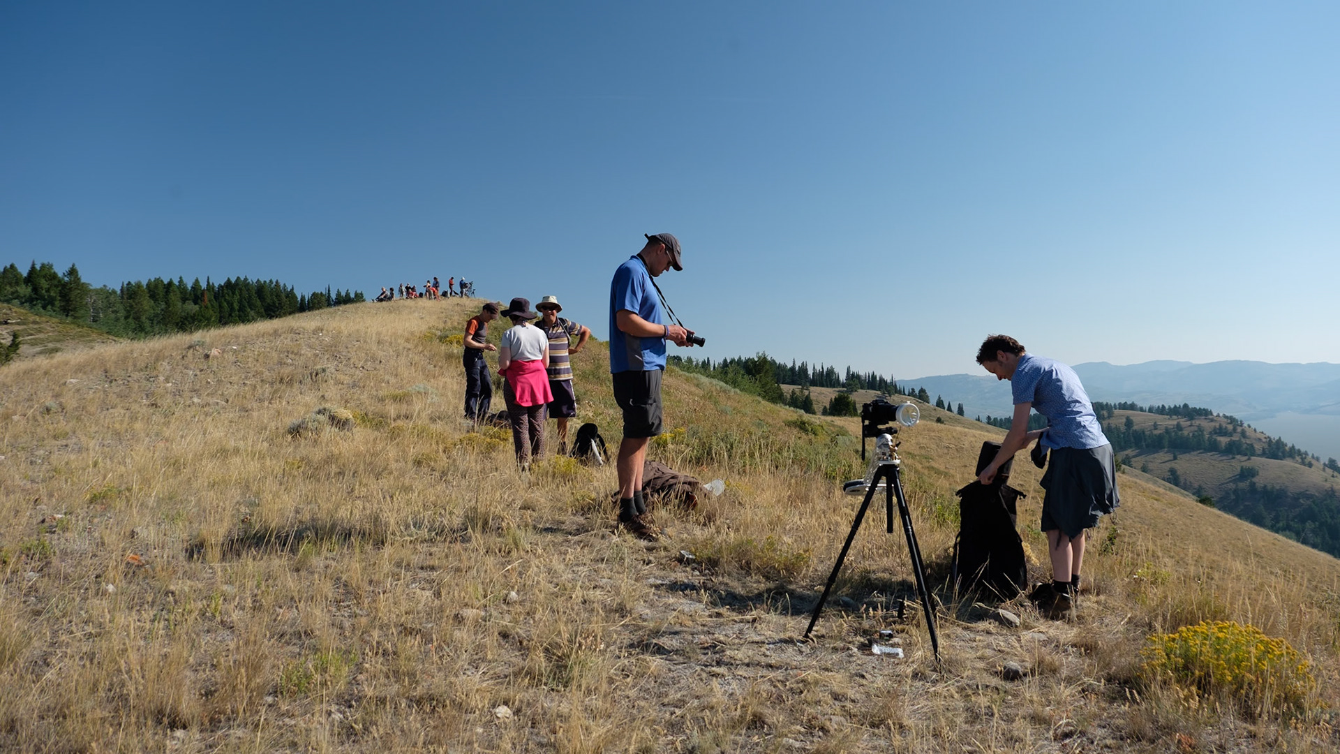 Blacktail Butte, eclipse observing site near Jackson Hole, Wyoming
