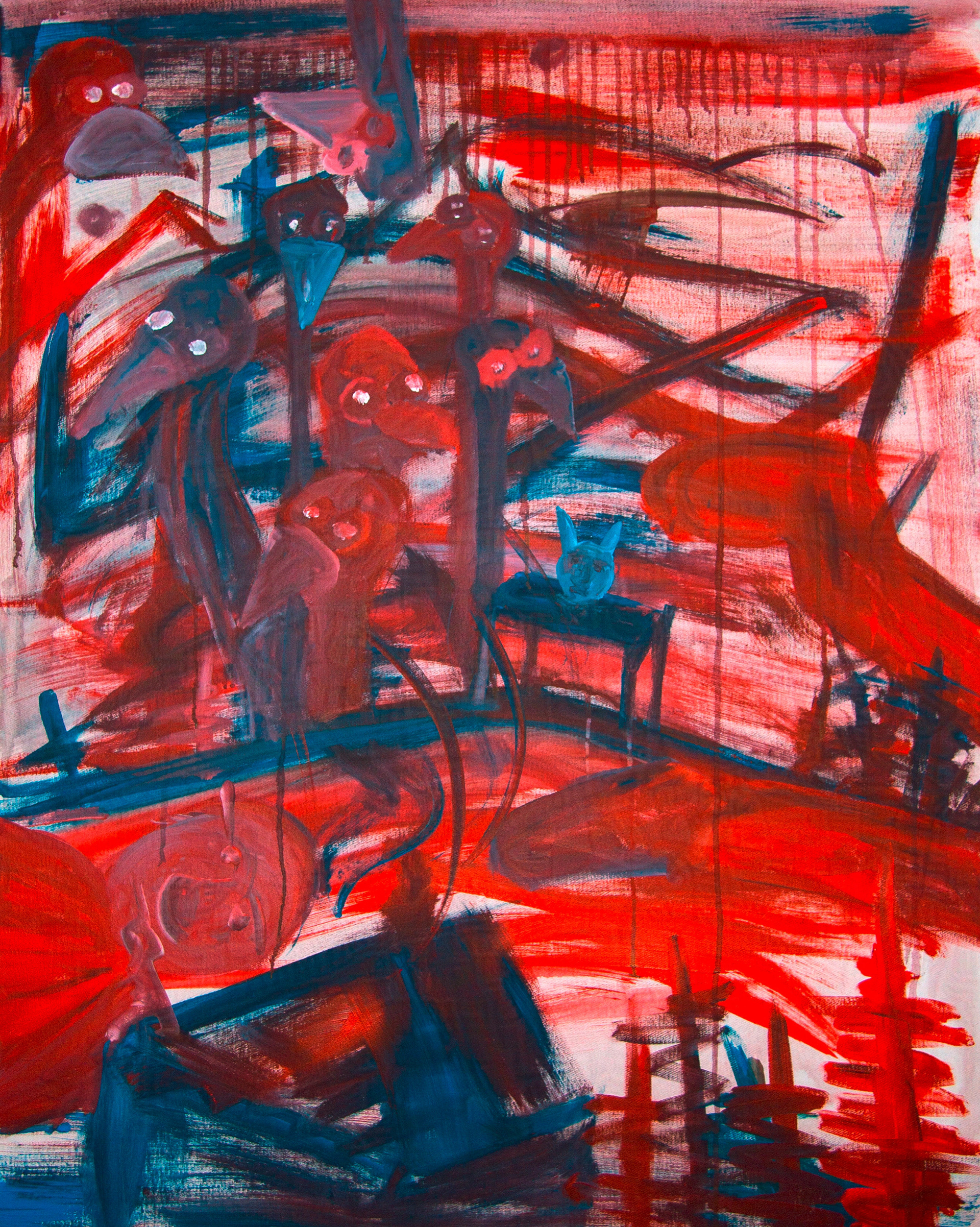 The Death Squads /  80 x 100 cm / acryl on canvas