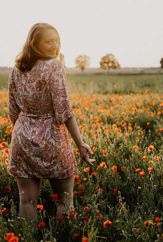 Fotoshooting Blumenfeld 