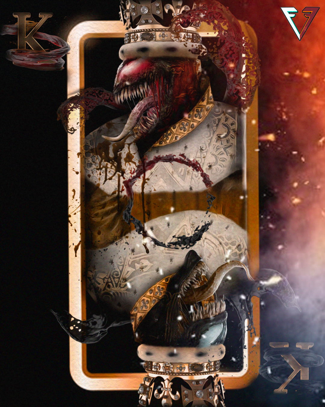 Carnage x Venom King Card