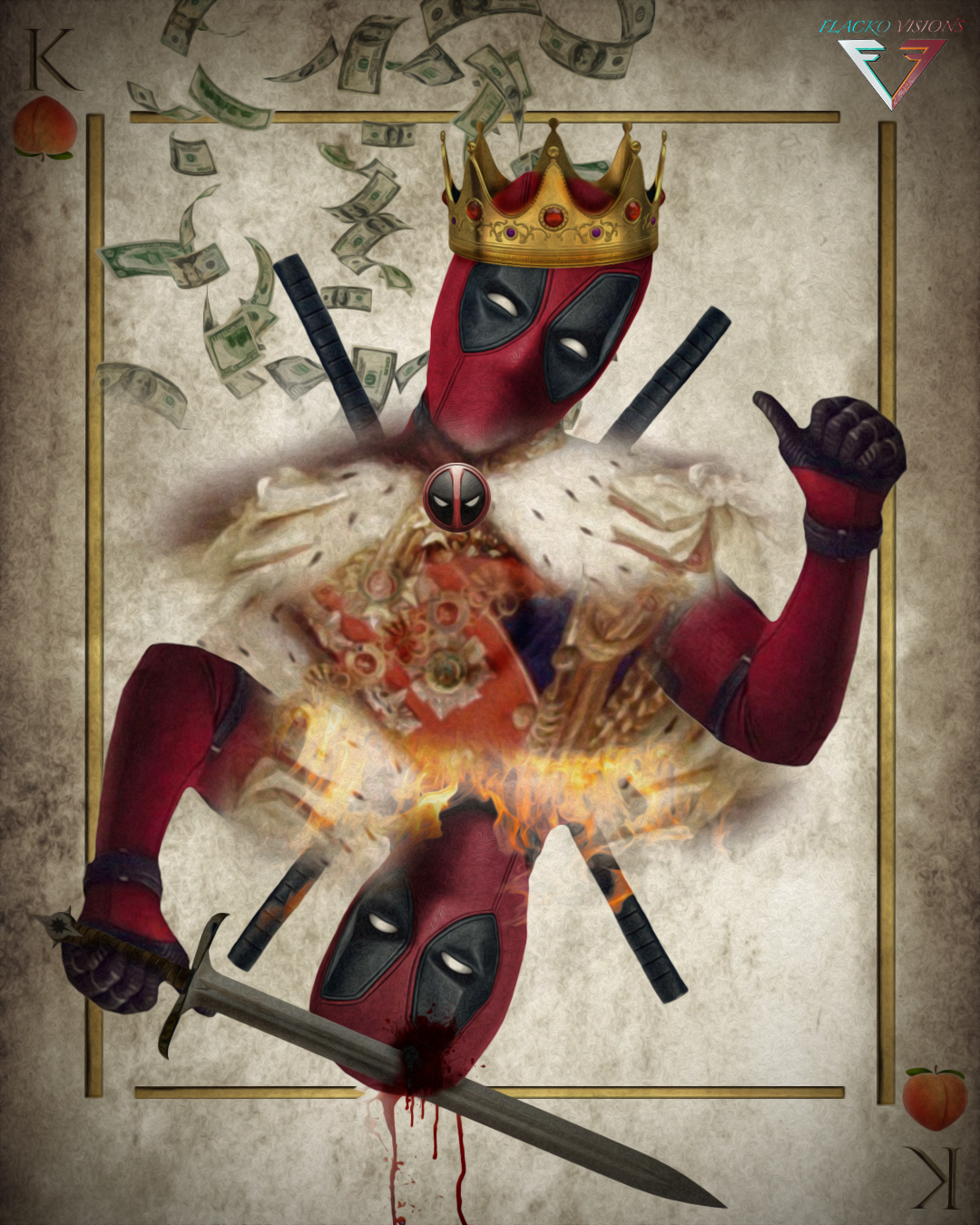 King Deadpool Card