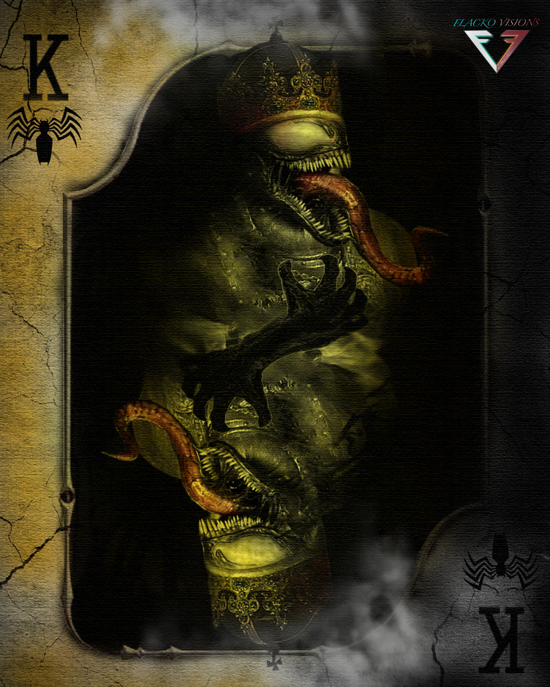 King Venom Poker Card