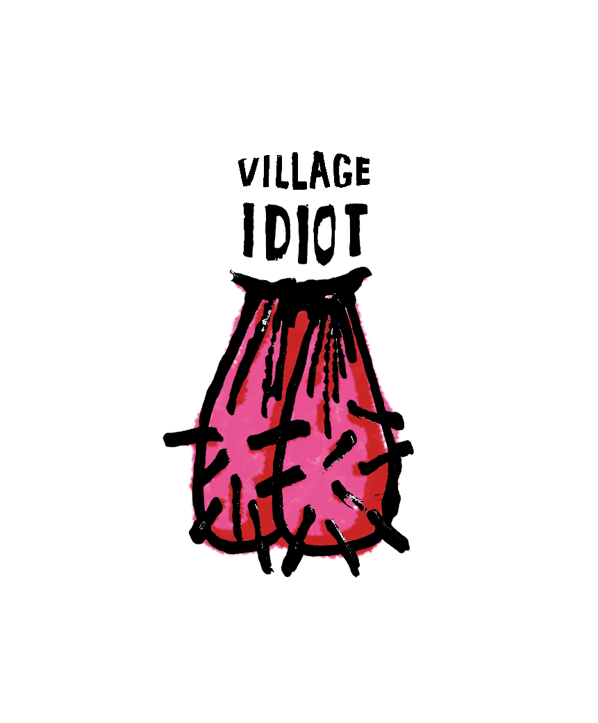 Village Idiot 'Scrote' Illustration