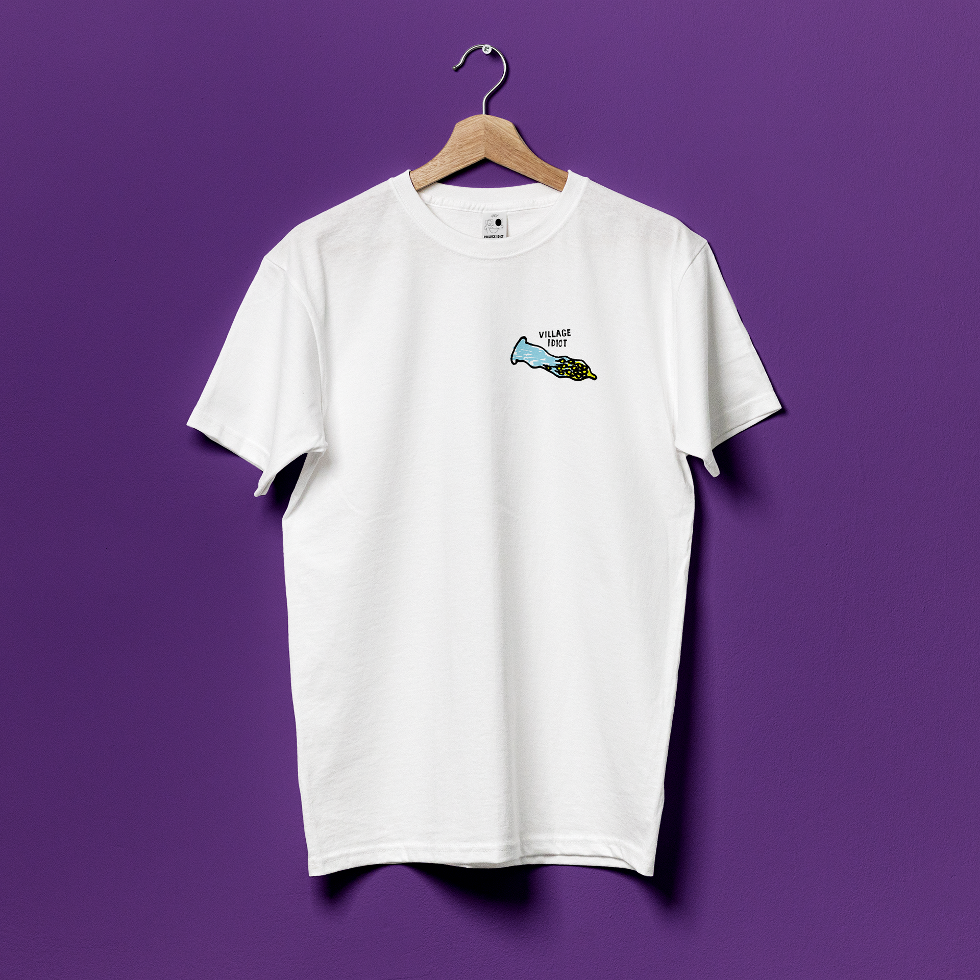 Village Idiot 'Condom' - T-shirt Design