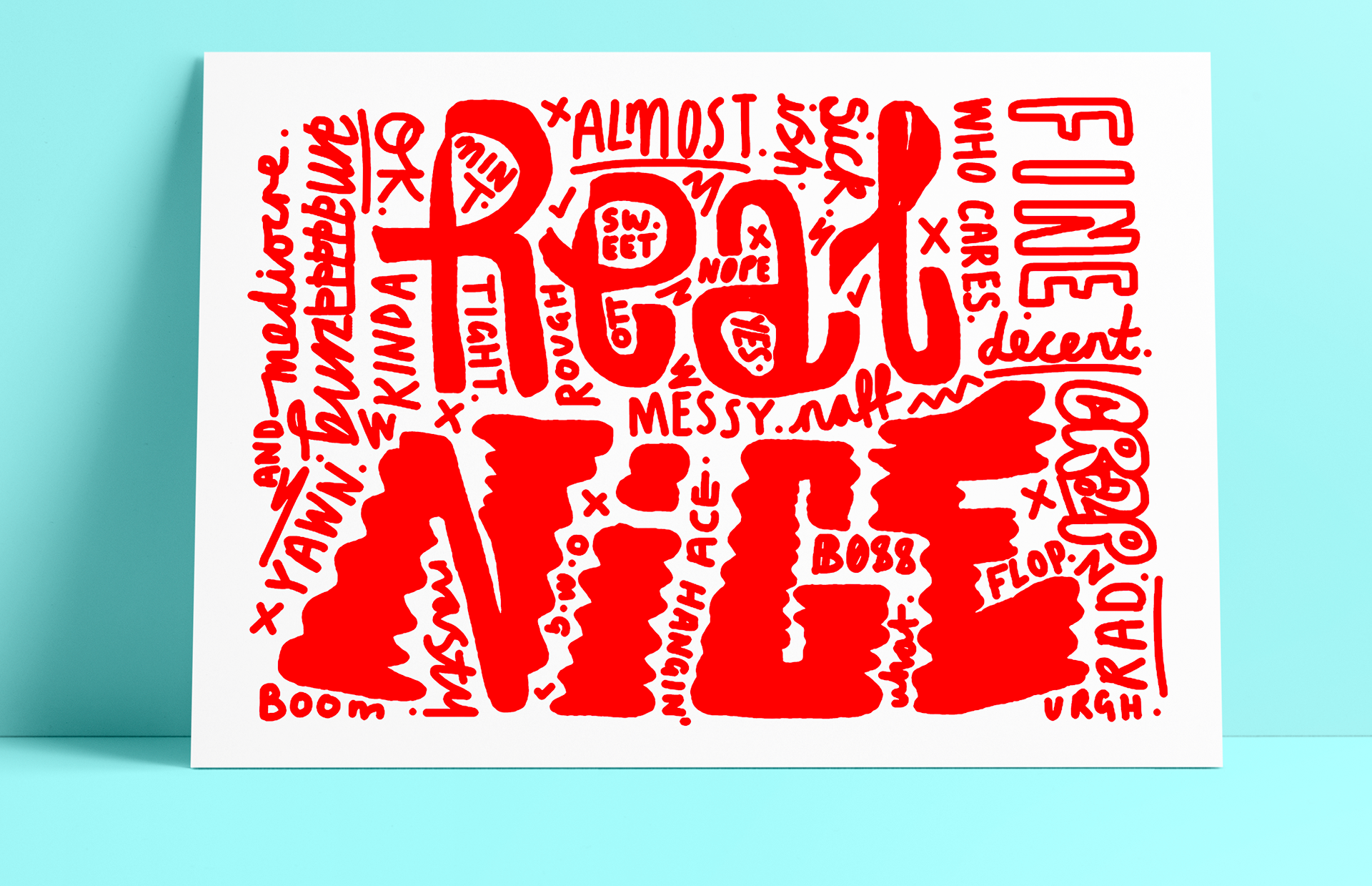 'Real Nice' - Hand Lettering