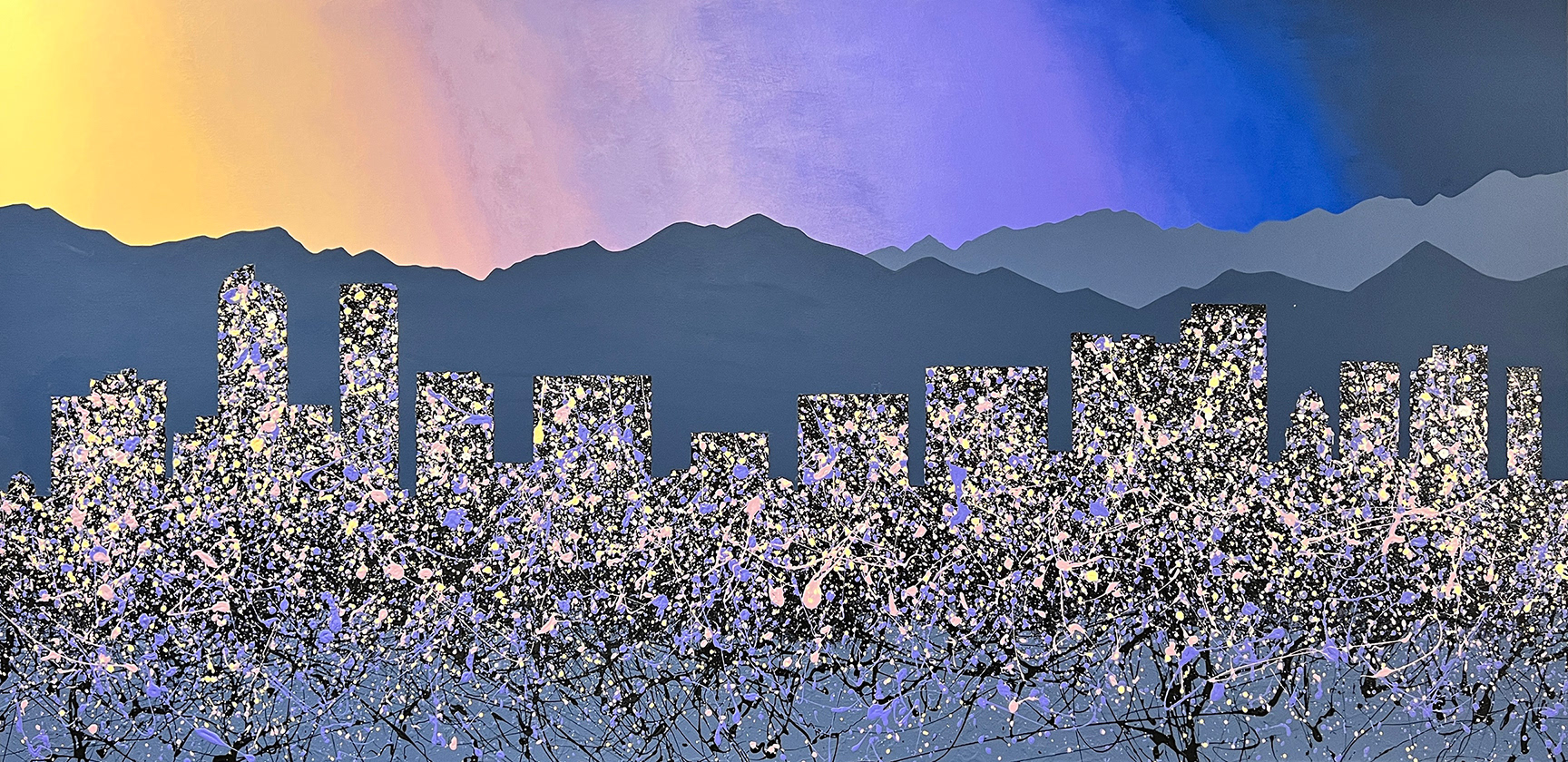 Denver Dusk - 36" x 72"