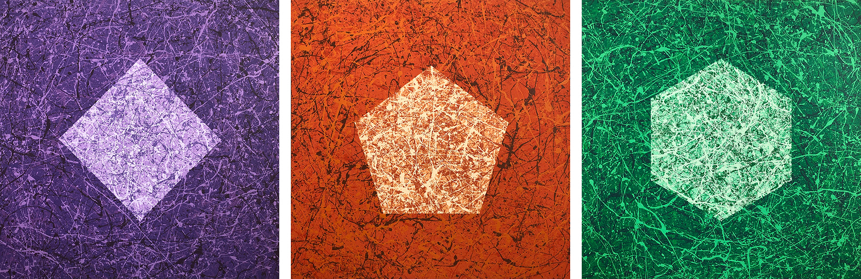 "Secondary Stories".- 48" x 144" (48" x 48" each)