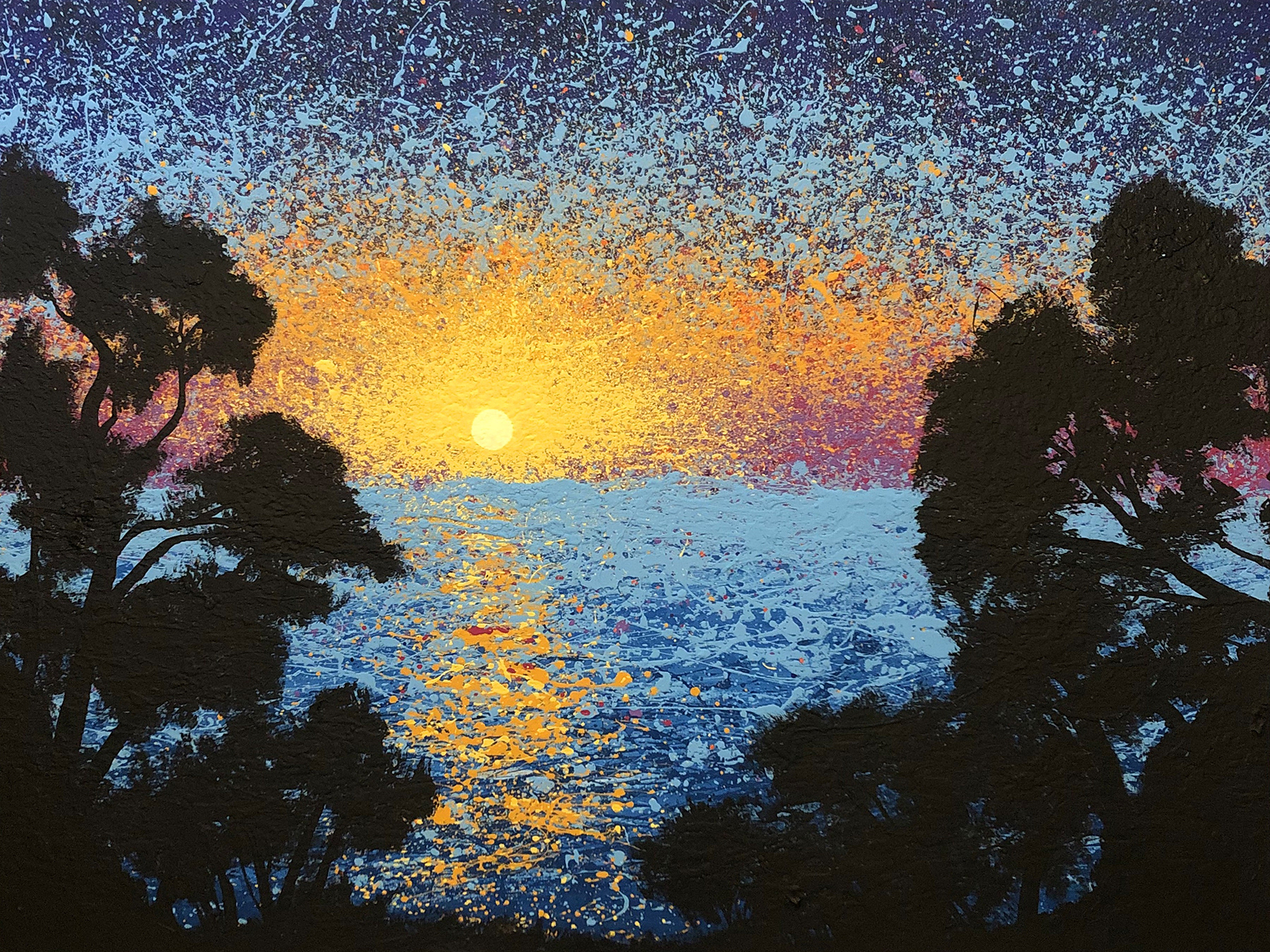Michigan Sunset - 36" x 48"