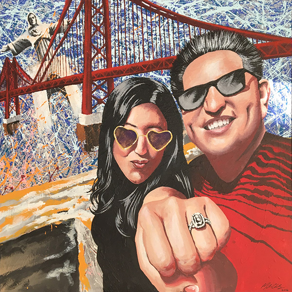 "Engaged" - 48" x 48"