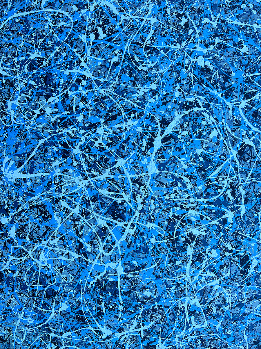 No. 71 - I'm Blue - 36" x 48"